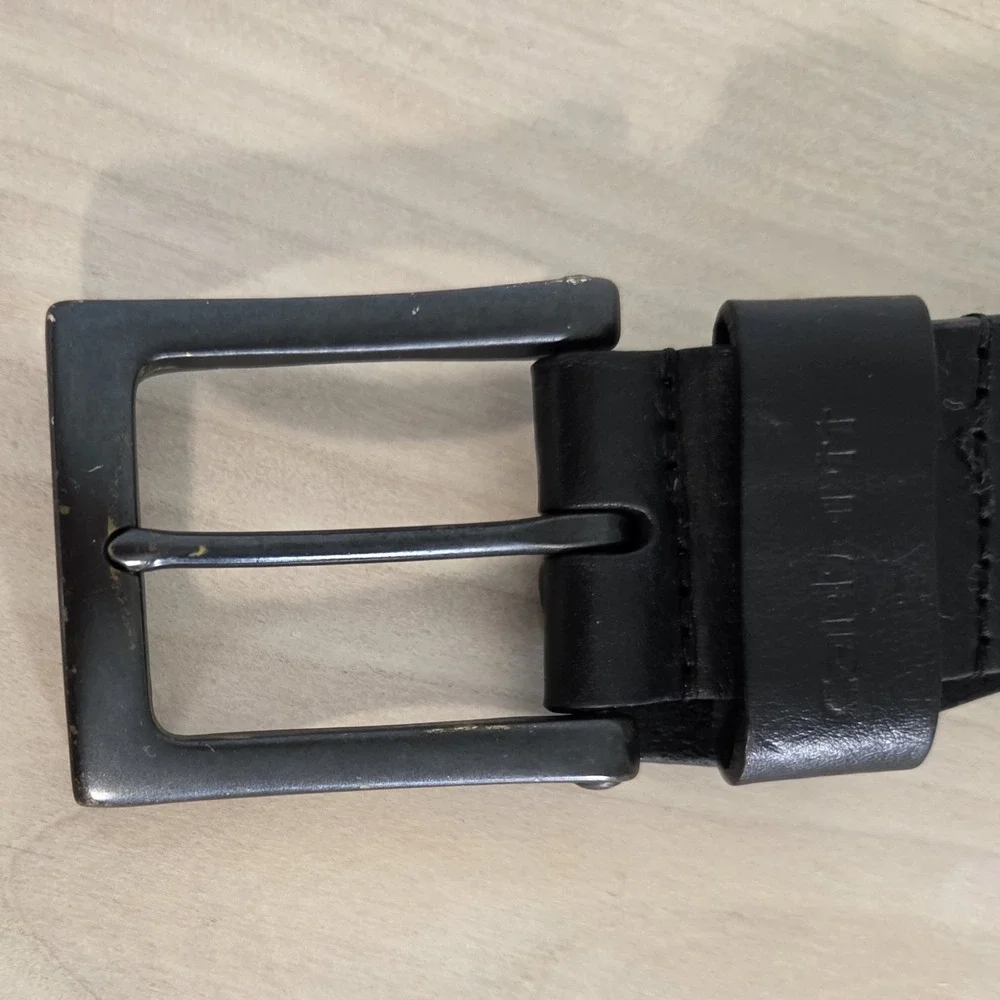Carhartt Men's Anvil Belt Black Full Grain Bridle Leather Sz 40 Heavy Duty Work